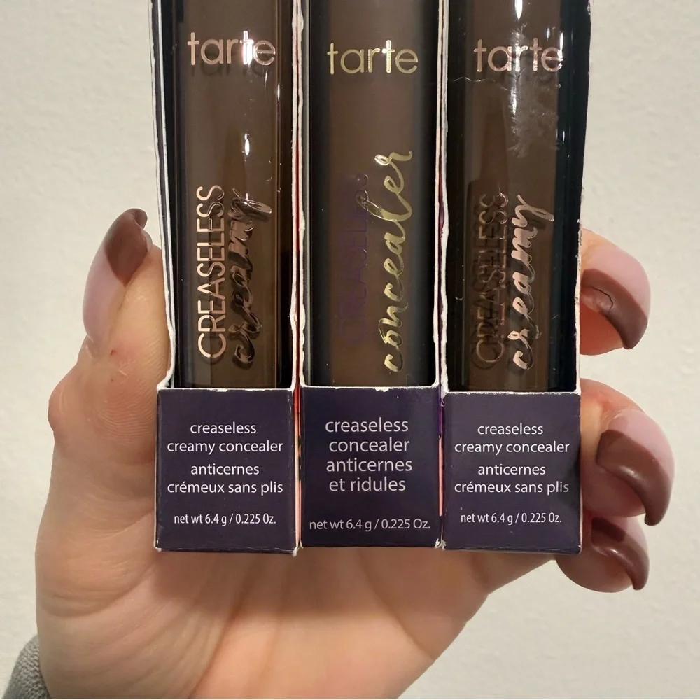 Tarte Creaseless Concealer 61G Espresso Golden Bundle of 3